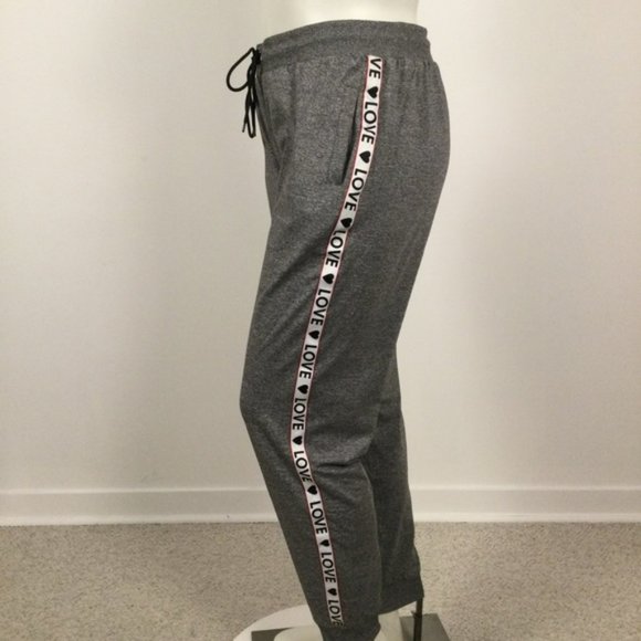 👛 (ANY 2/$20) MISS SELFIE Grey Lounge Pants Elasticized Cuffs, XL - Picture 6 of 8